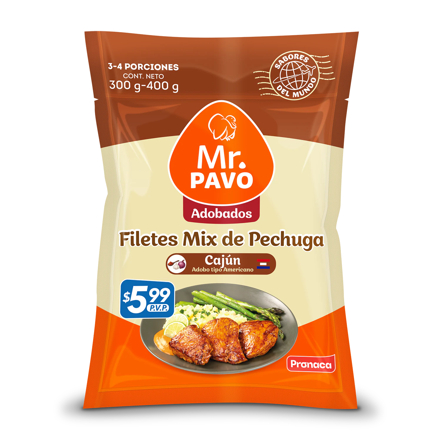 Filetes Mix de Pechuga Estilo Cajún