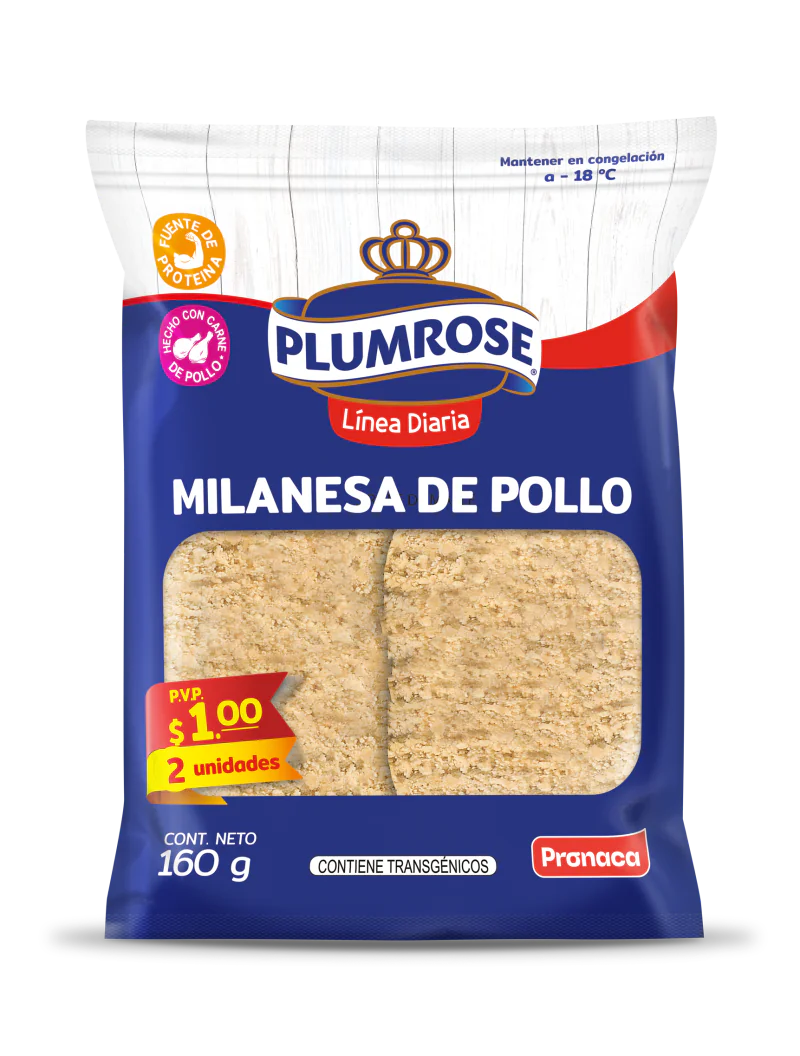Milanesa de pollo Línea diaria