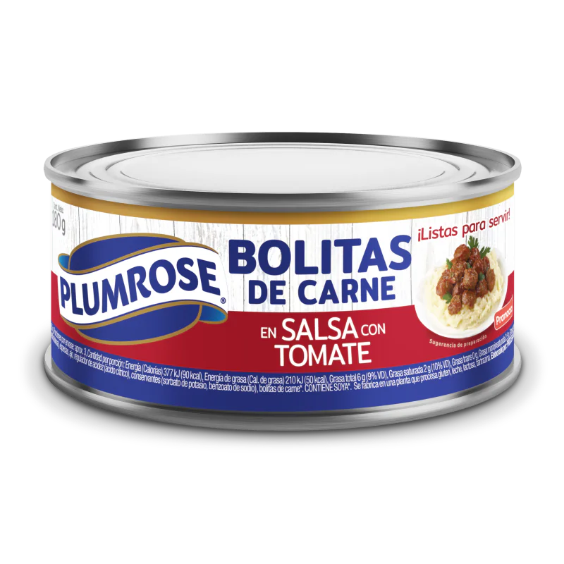 Bolitas de carne en salsa con tomate