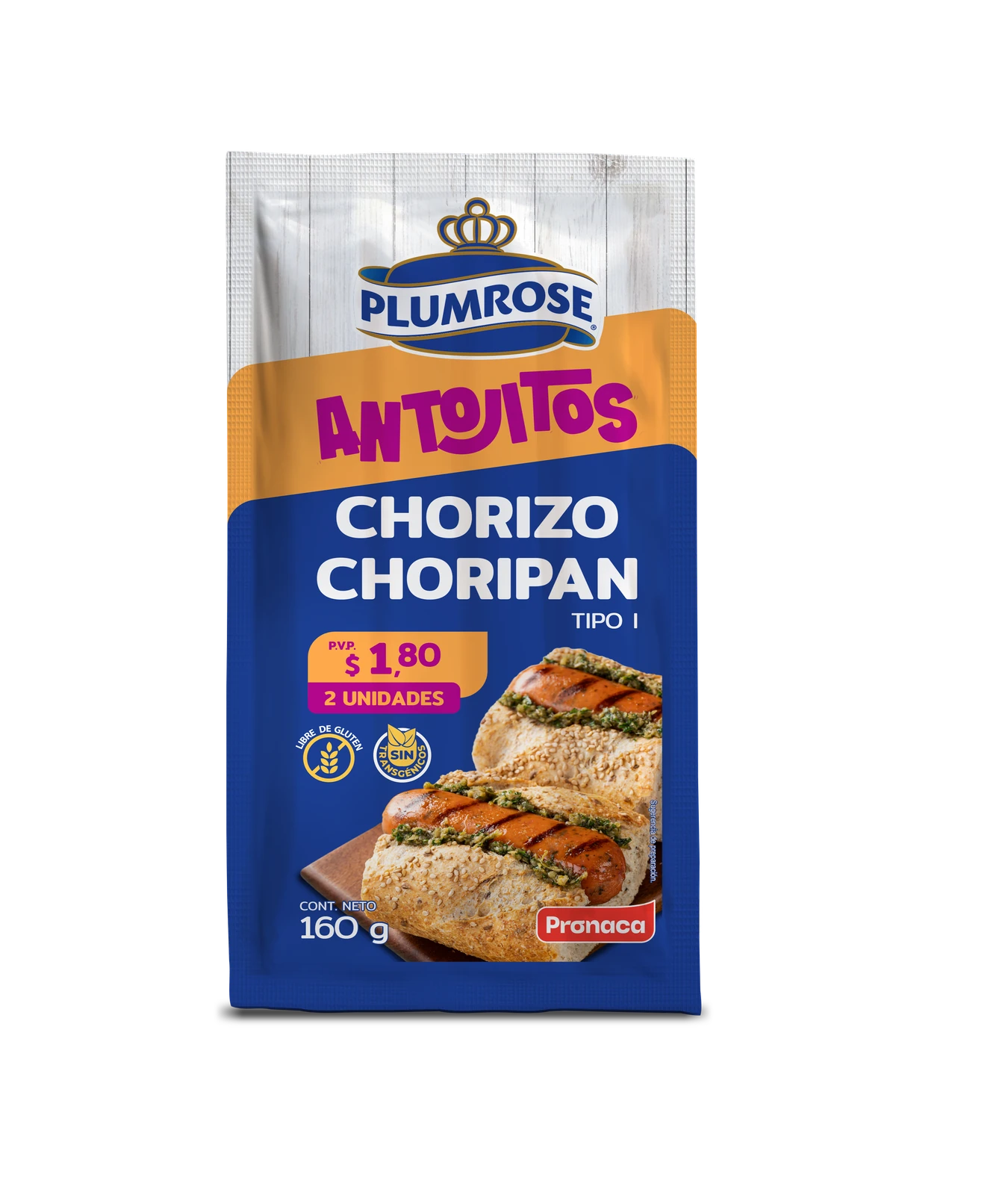 Antojitos chorizo choripan 160G