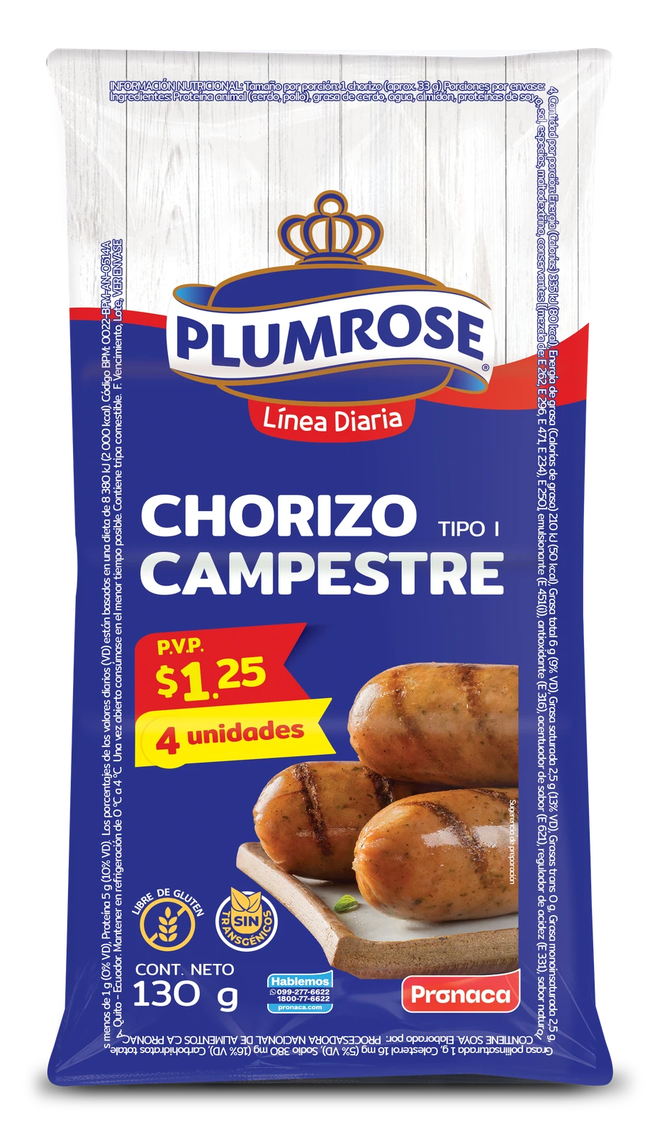Chorizo campestre 130 G