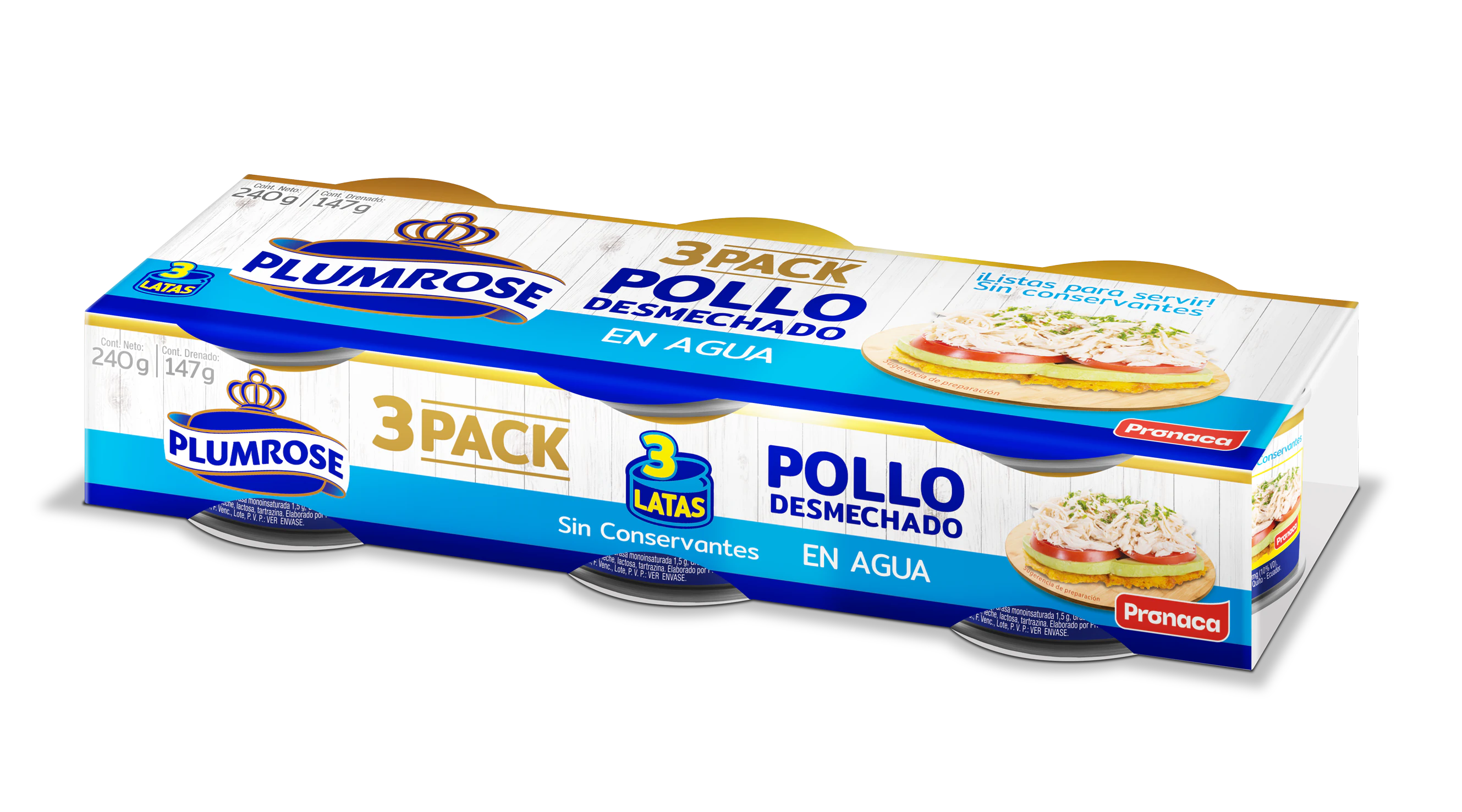 Tripack de Pollo Desmechado